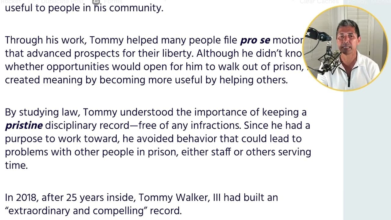 Acción y responsabilidad | Éxito tras la cárcel