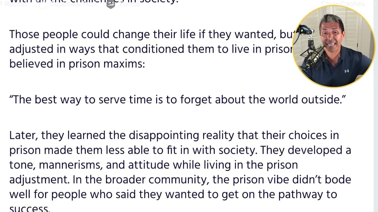 Responsabilidad personal | Éxito tras la cárcel