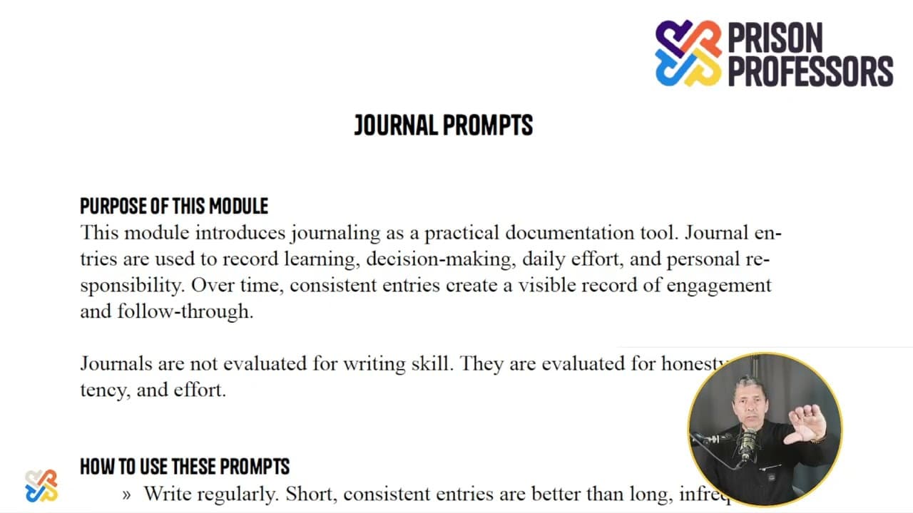 Journals and Ongoing Documentation - Module Overview