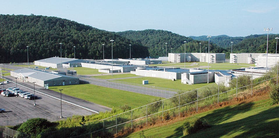 Aerial view of FCI Gilmer