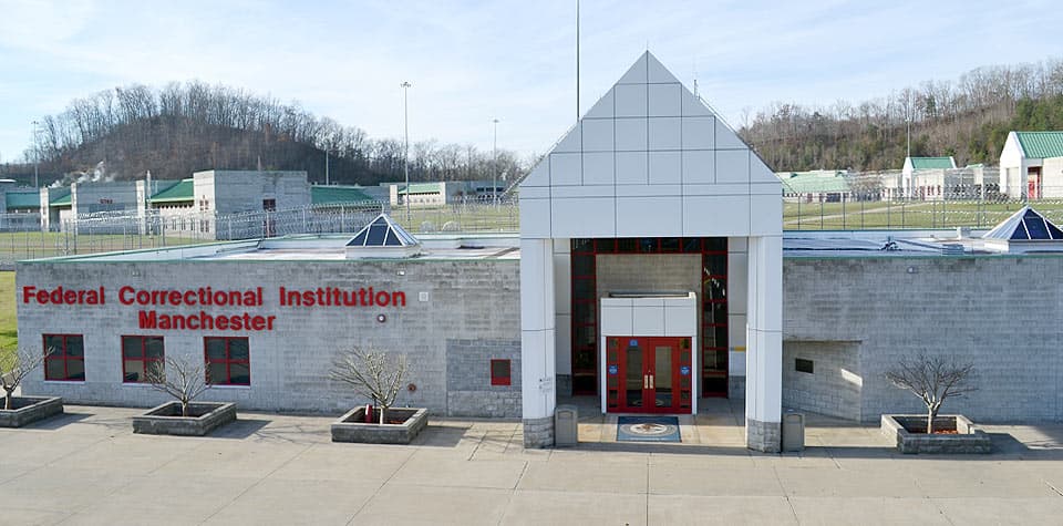 Aerial view of FCI Manchester