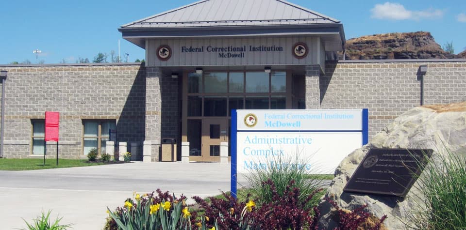 Aerial view of FCI McDowell