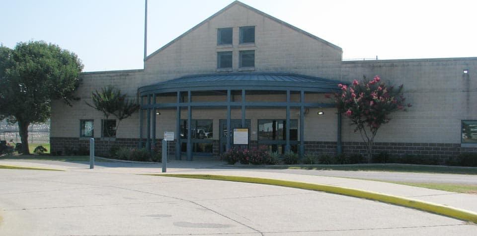 Aerial view of FCI Beaumont Low